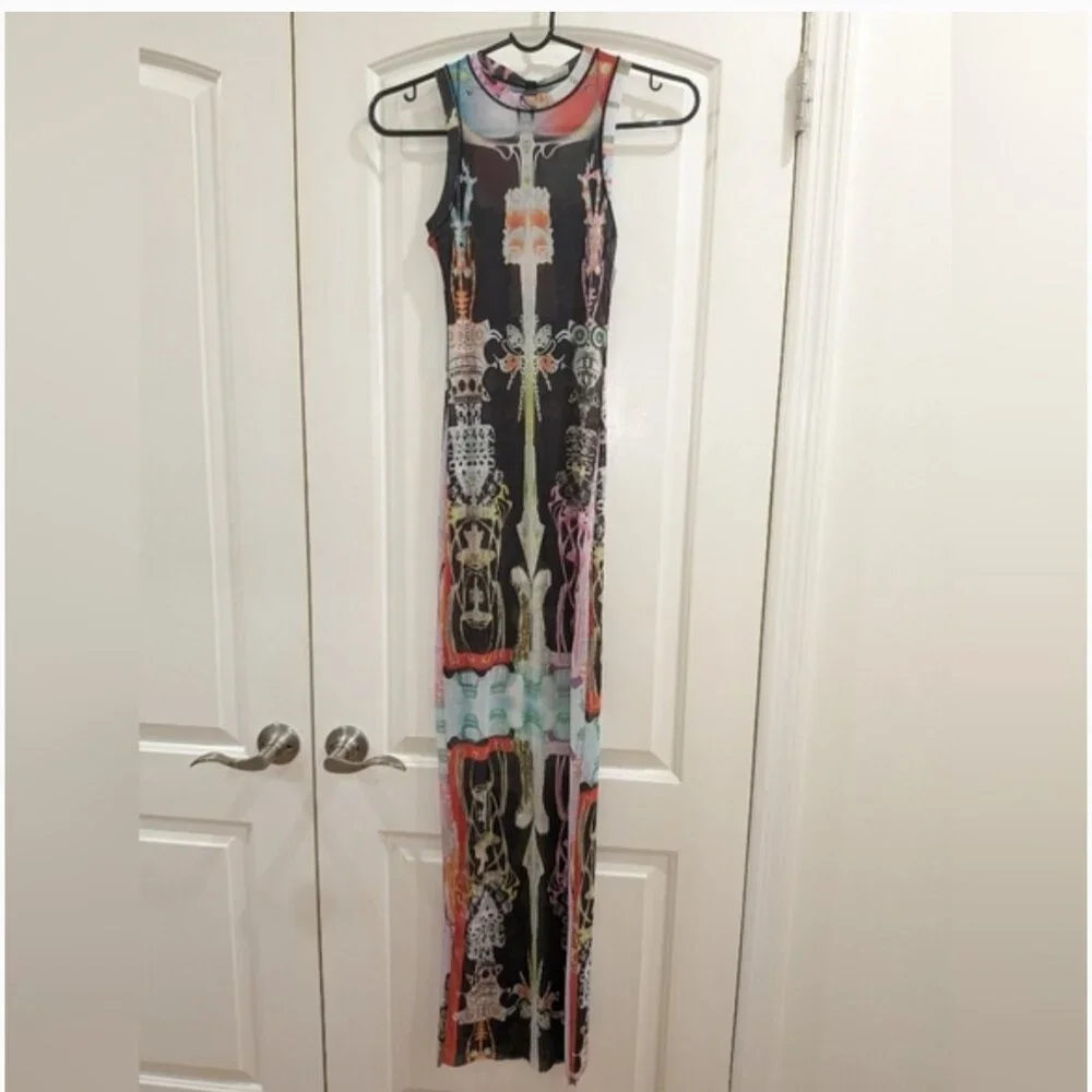 Skims summer mesh dress high neck long dress - Picture 10 of 13